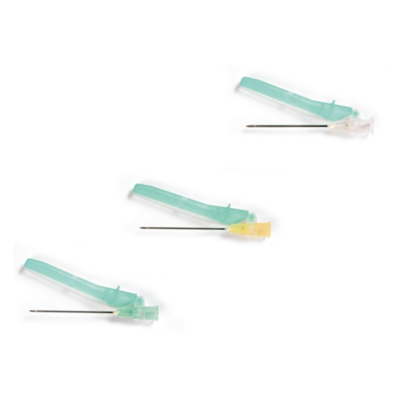 AGANI Sicherheitskanüle 0,45 x 13 mm dunkelbraun 26G x1/2" (100 Stück)